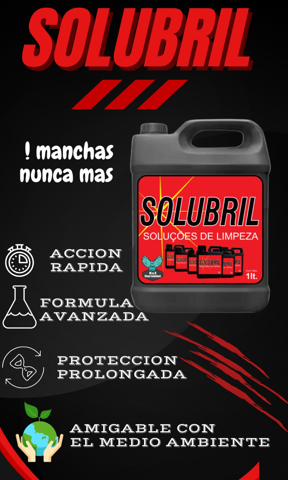 TRIO-OVEN CLEANER - SOLUBRIL-CHANO