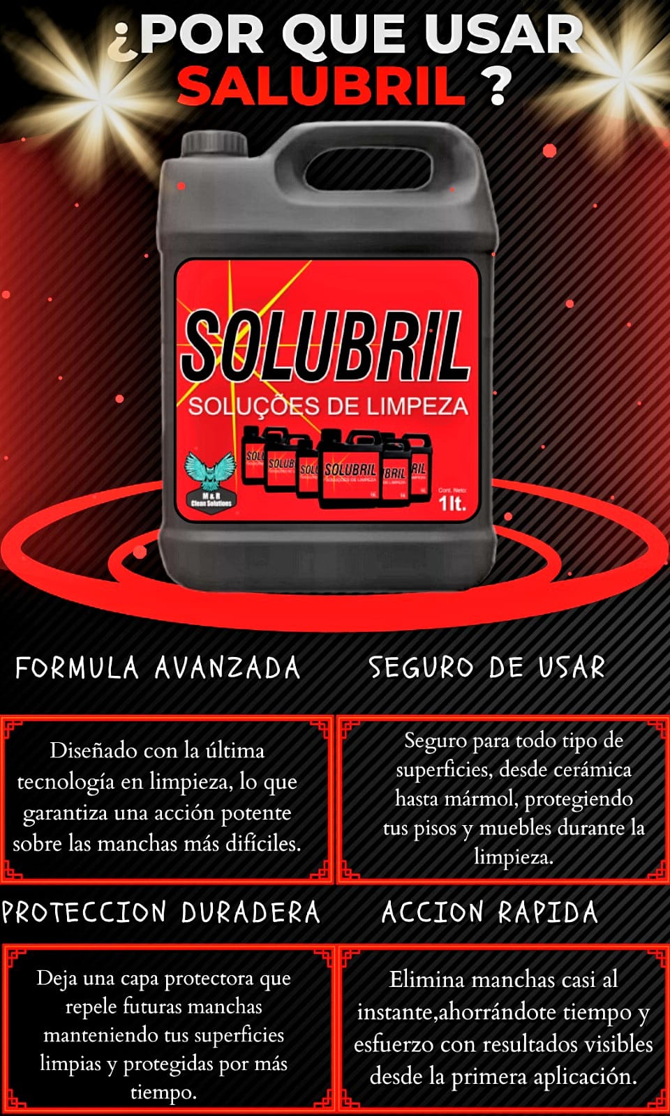 TRIO-OVEN CLEANER - SOLUBRIL-CHANO